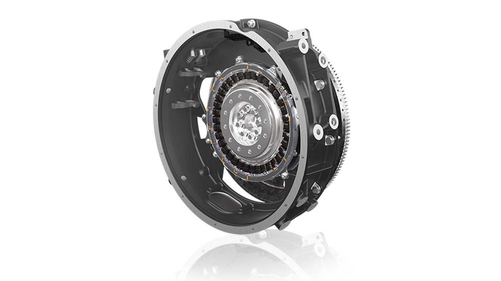 Električni pogonski motor Mercedes-Benz Conecto gradskog autobusa kao tehnički detaljni prikaz