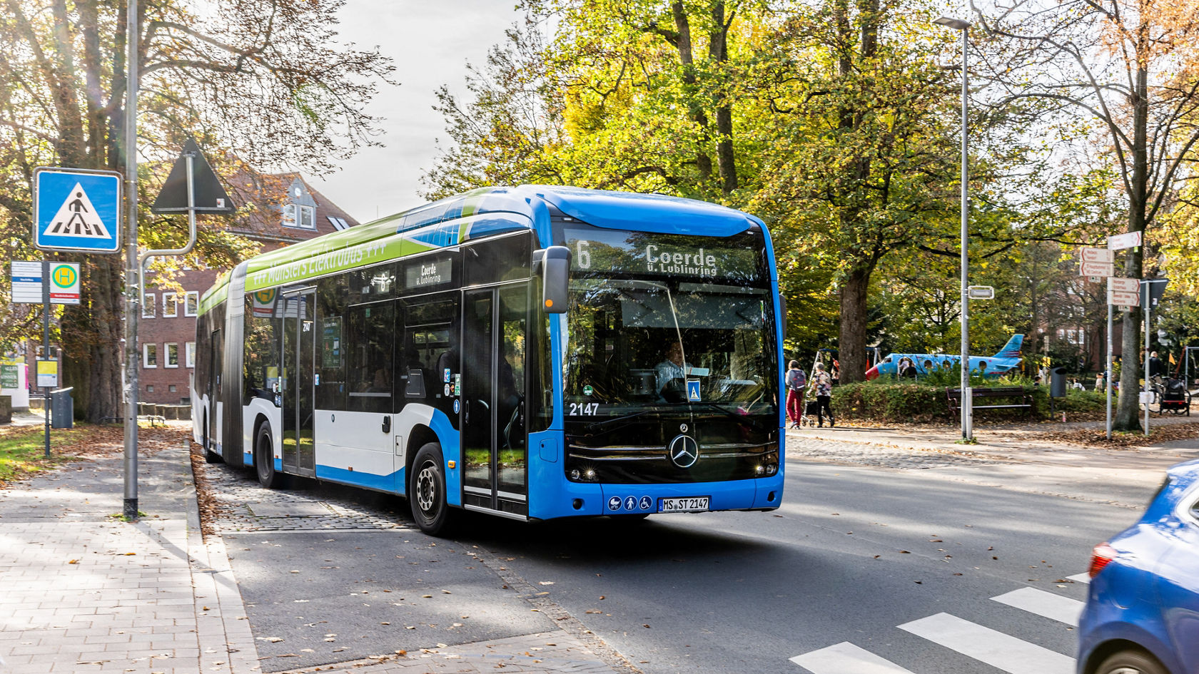 In Münster laufen eCitaro länger.