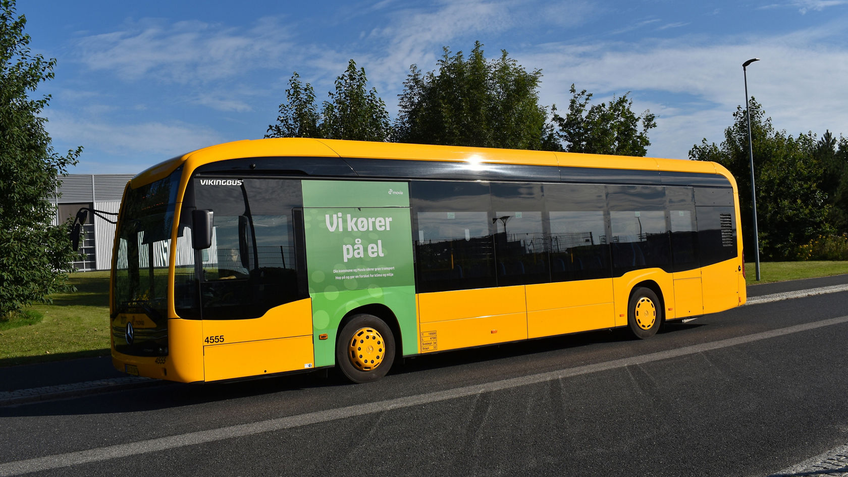 L'eCitaro sur la plus longue ligne d'autobus électriques du Danemark.