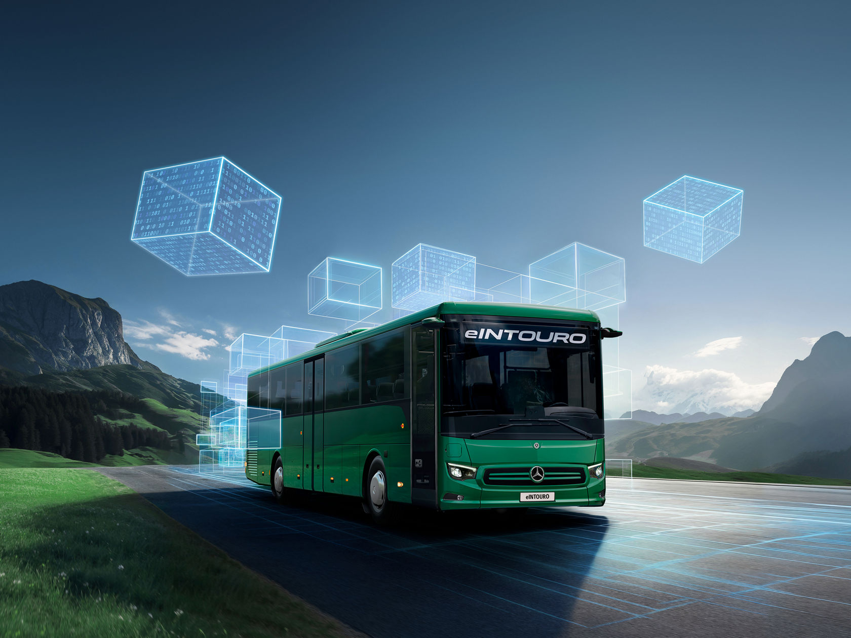 World premiere of the electric intercity bus. | Mercedes-Benz Buses ...